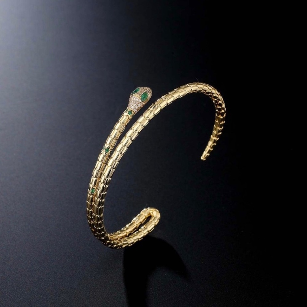 Snake Adjustable Bangle - Picture 3 of 9